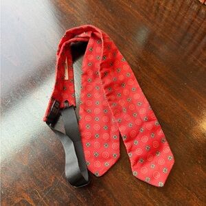 Elegant Red Floral Men's Tie by Peckham Rye London